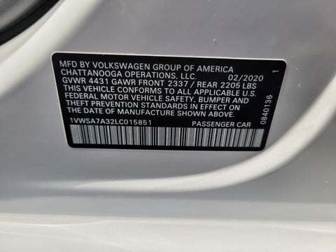 2020 Volkswagen Passat 2.0T SE in Jacksonville, FL - Tom Bush Family of Dealerships