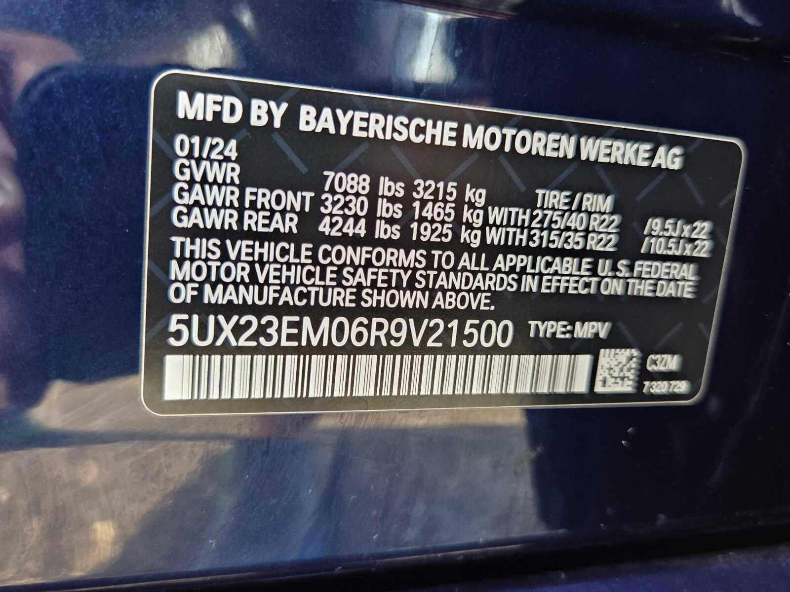 2024 BMW X7 xDrive40i xDrive40i
