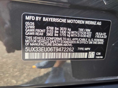2026 BMW X5 M60i M60i