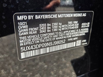 2022 BMW X3 sDrive30i sDrive30i