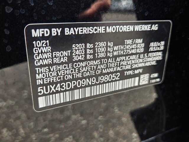 2022 BMW X3 sDrive30i sDrive30i
