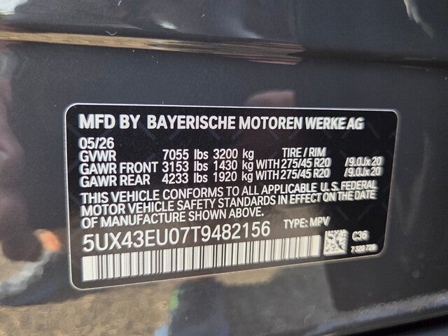 2026 BMW X5 xDrive50e xDrive50e