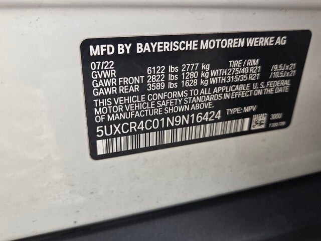 2022 BMW X5 sDrive40i sDrive40i