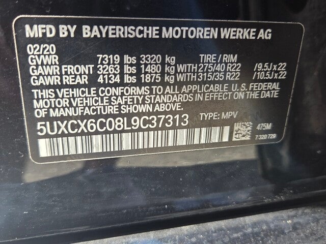 2020 BMW X7 M50i M50i