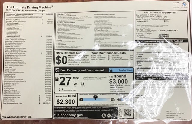 2026 BMW M235 xDrive M235 xDrive