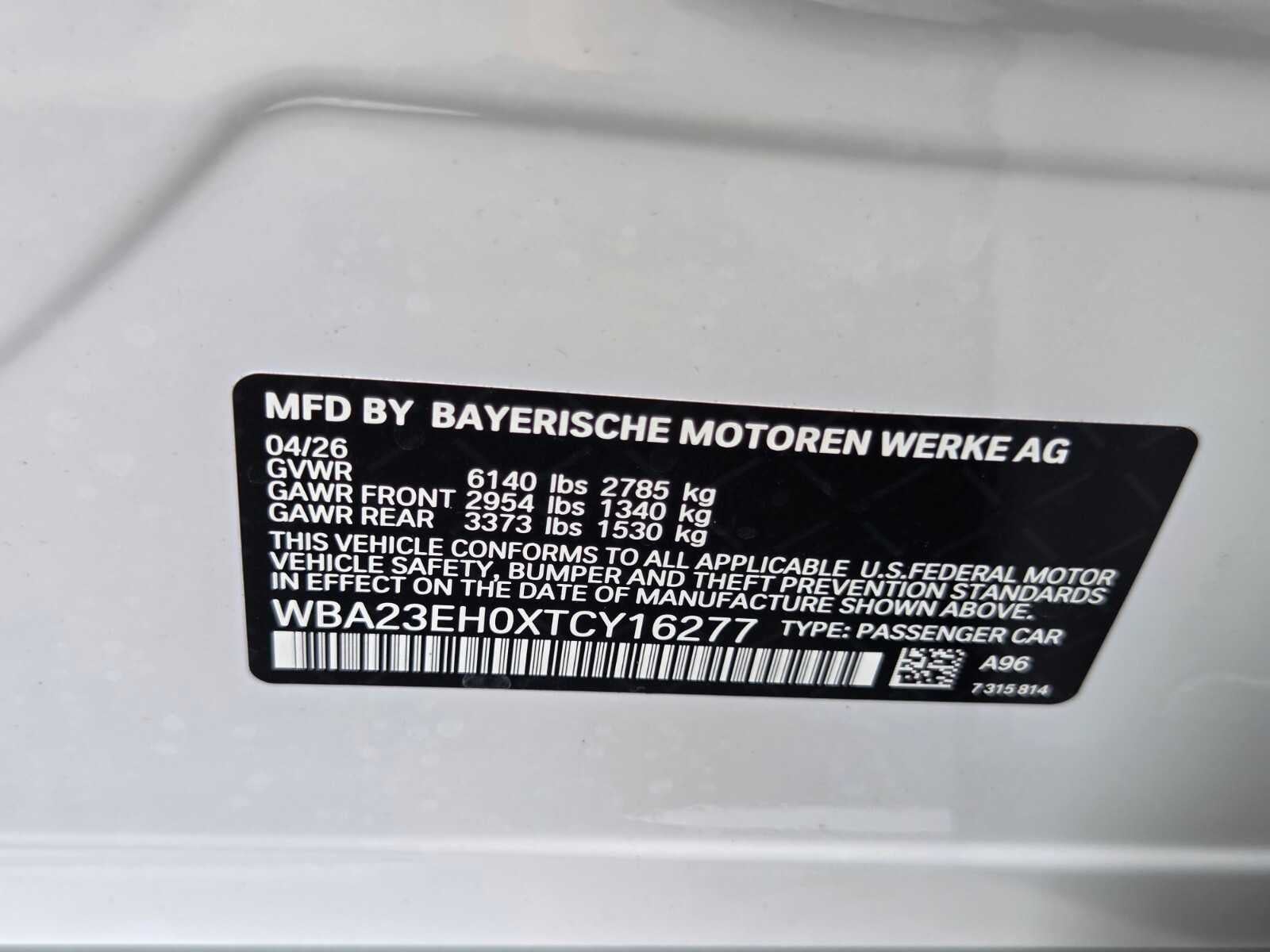 2026 BMW 740i 740i