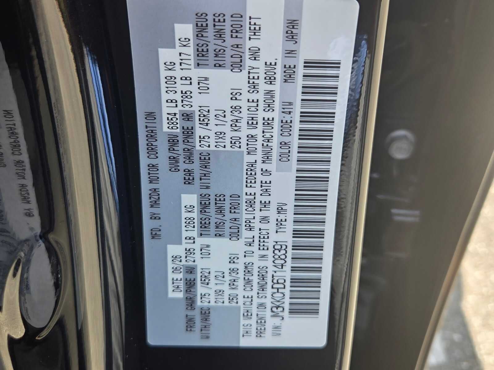 2026 Mazda Mazda CX-90 3.3 Turbo Premium Sport AWD