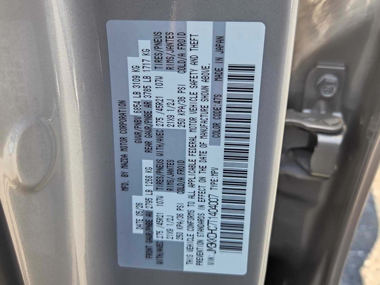 2026 Mazda Mazda CX-90 3.3 Turbo S Premium Sport AWD