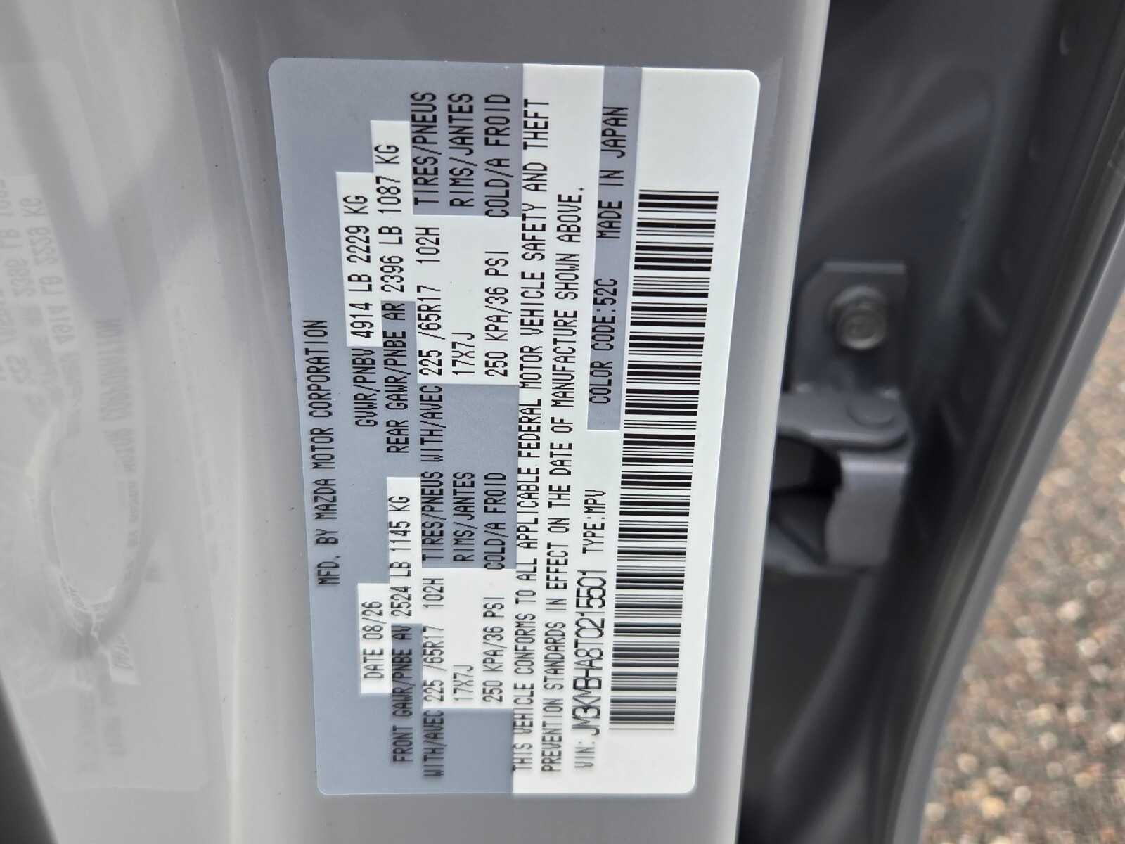 2026 Mazda Mazda CX-5 2.5 S Select AWD