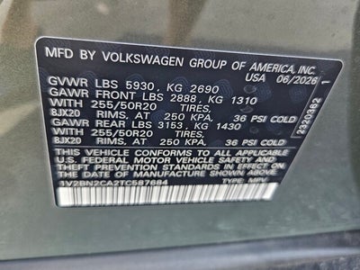 2026 Volkswagen Atlas 2.0T SEL
