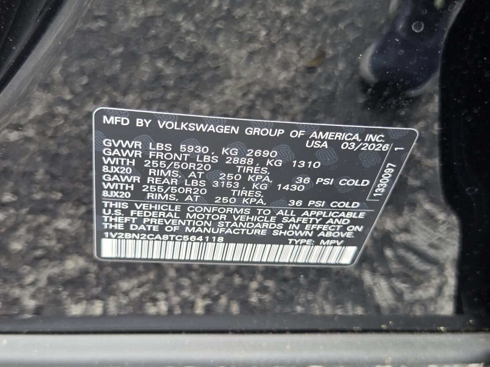 2026 Volkswagen Atlas 2.0T SEL