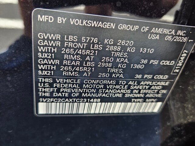 2026 Volkswagen Atlas Cross Sport 2.0T SEL Premium R-Line