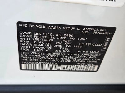 2026 Volkswagen Atlas 2.0T SE w/Technology