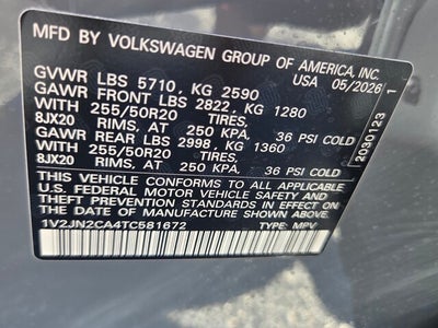 2026 Volkswagen Atlas 2.0T SE w/Technology
