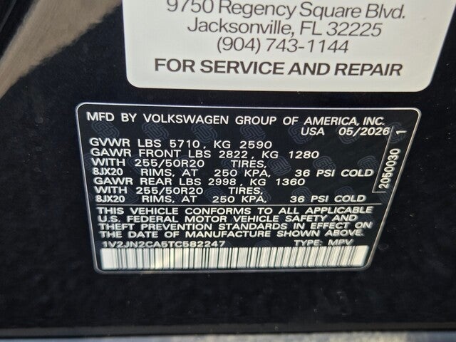 2026 Volkswagen Atlas 2.0T SE w/Technology