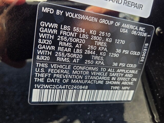 2026 Volkswagen Atlas Cross Sport 2.0T SE w/Technology