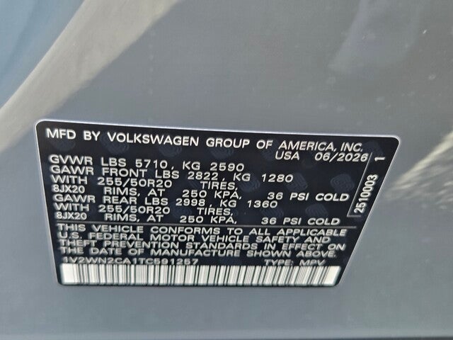 2026 Volkswagen Atlas 2.0T SE w/Technology