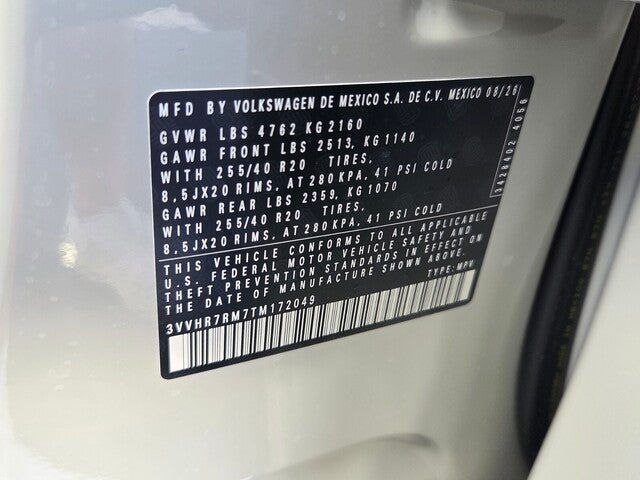 2026 Volkswagen Tiguan SE R-Line Black