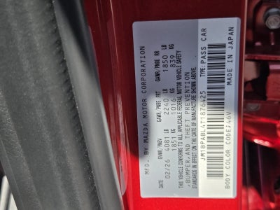 2026 Mazda Mazda3 Sedan 2.5 S Select Sport