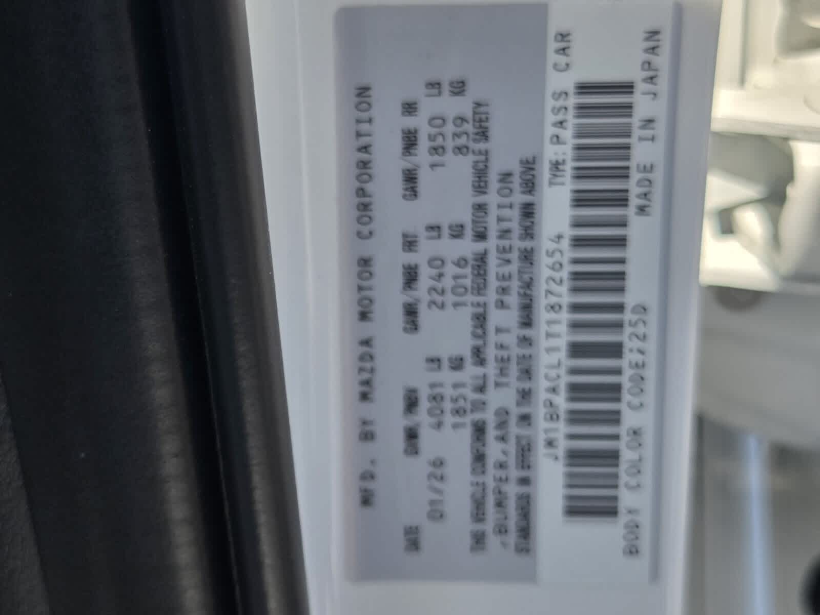 2026 Mazda Mazda3 Sedan 2.5 S Preferred