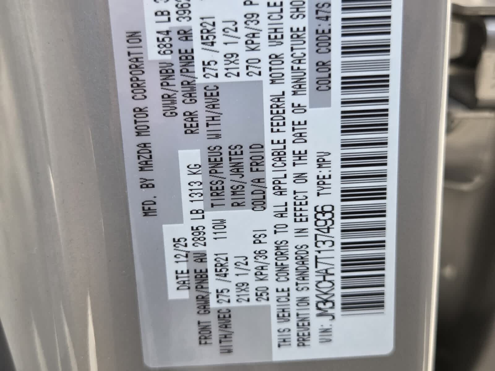 2026 Mazda Mazda CX-90 Plug-In Hybrid Premium Sport AWD