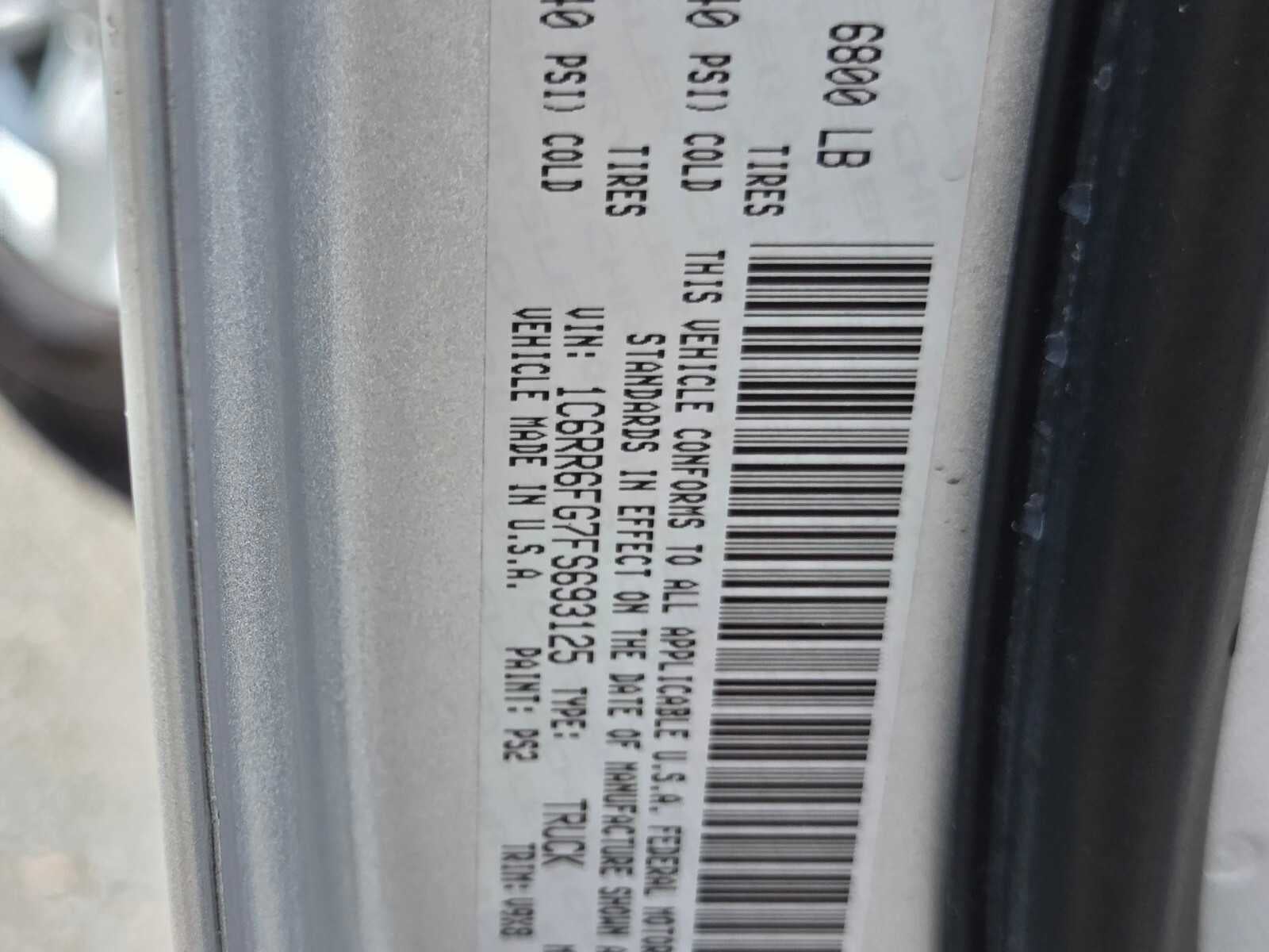 2015 RAM 1500 Tradesman
