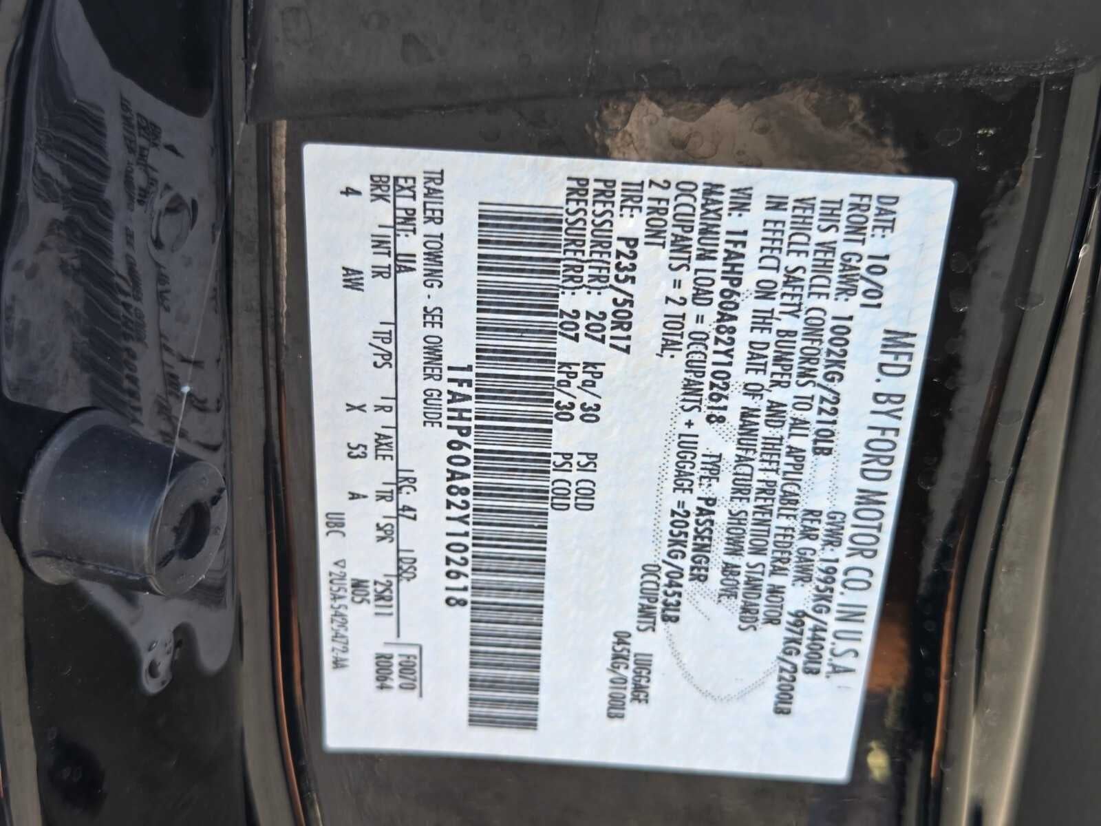 2002 Ford Thunderbird Deluxe