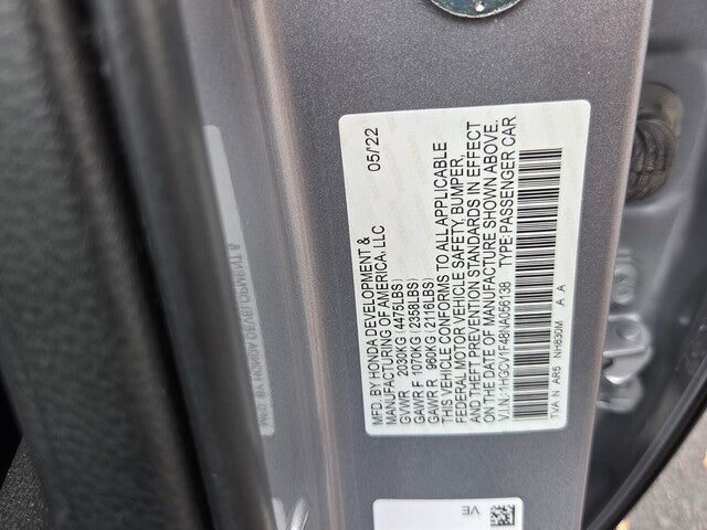 2022 Honda Accord Sport SE