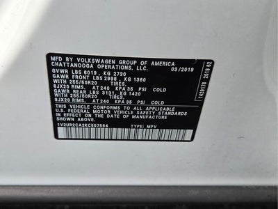 2019 Volkswagen Atlas 3.6L V6 SE w/Technology