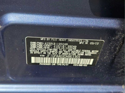 2013 Subaru Impreza 2.0i