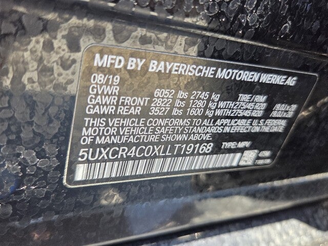 2020 BMW X5 sDrive40i sDrive40i