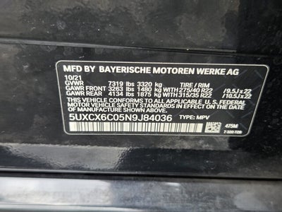 2022 BMW X7 M50i M50i