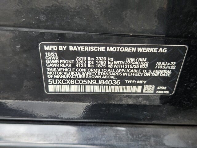 2022 BMW X7 M50i M50i