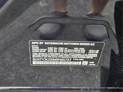 2021 BMW X3 sDrive30i sDrive30i