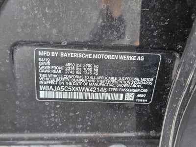 2019 BMW 5 SERIES 530I