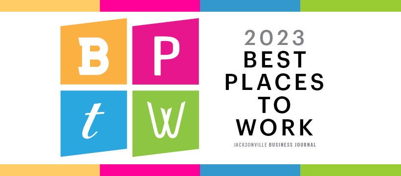 Tom Bush named Best Place To Work in Jacksonville 2023 by Jacksonville Business Journal